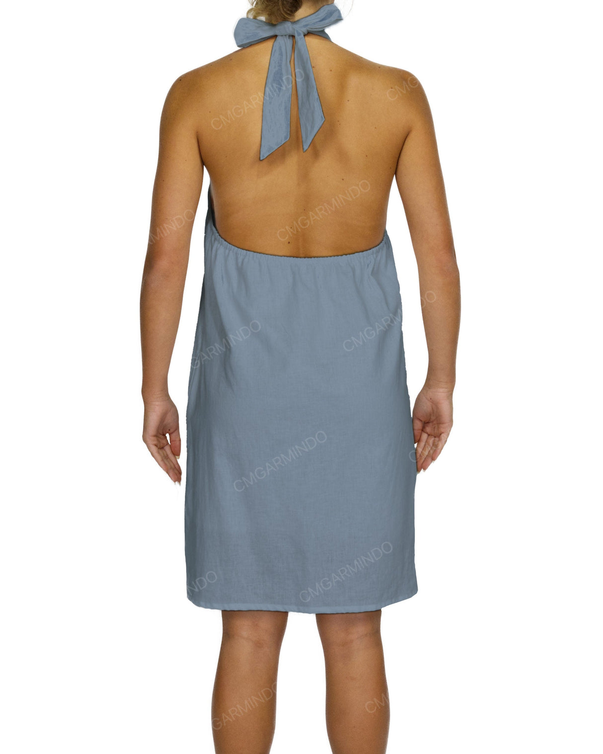 Halter Tie A-Line Mini Dress