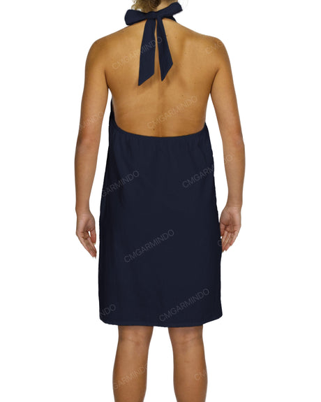 Halter Tie A-Line Mini Dress