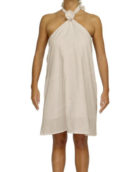 Halter Tie A-Line Mini Dress
