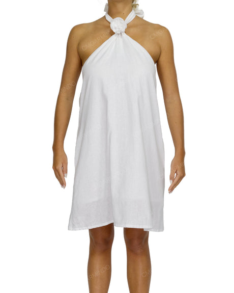 Halter Tie A-Line Mini Dress