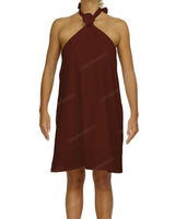 Halter Tie A-Line Mini Dress