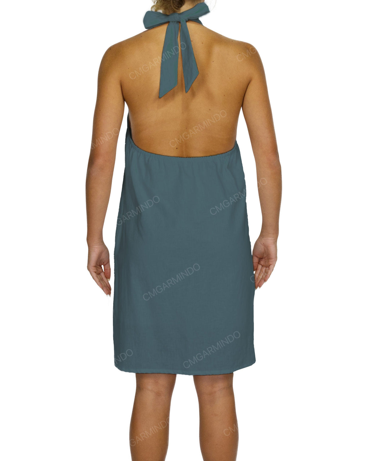 Halter Tie A-Line Mini Dress