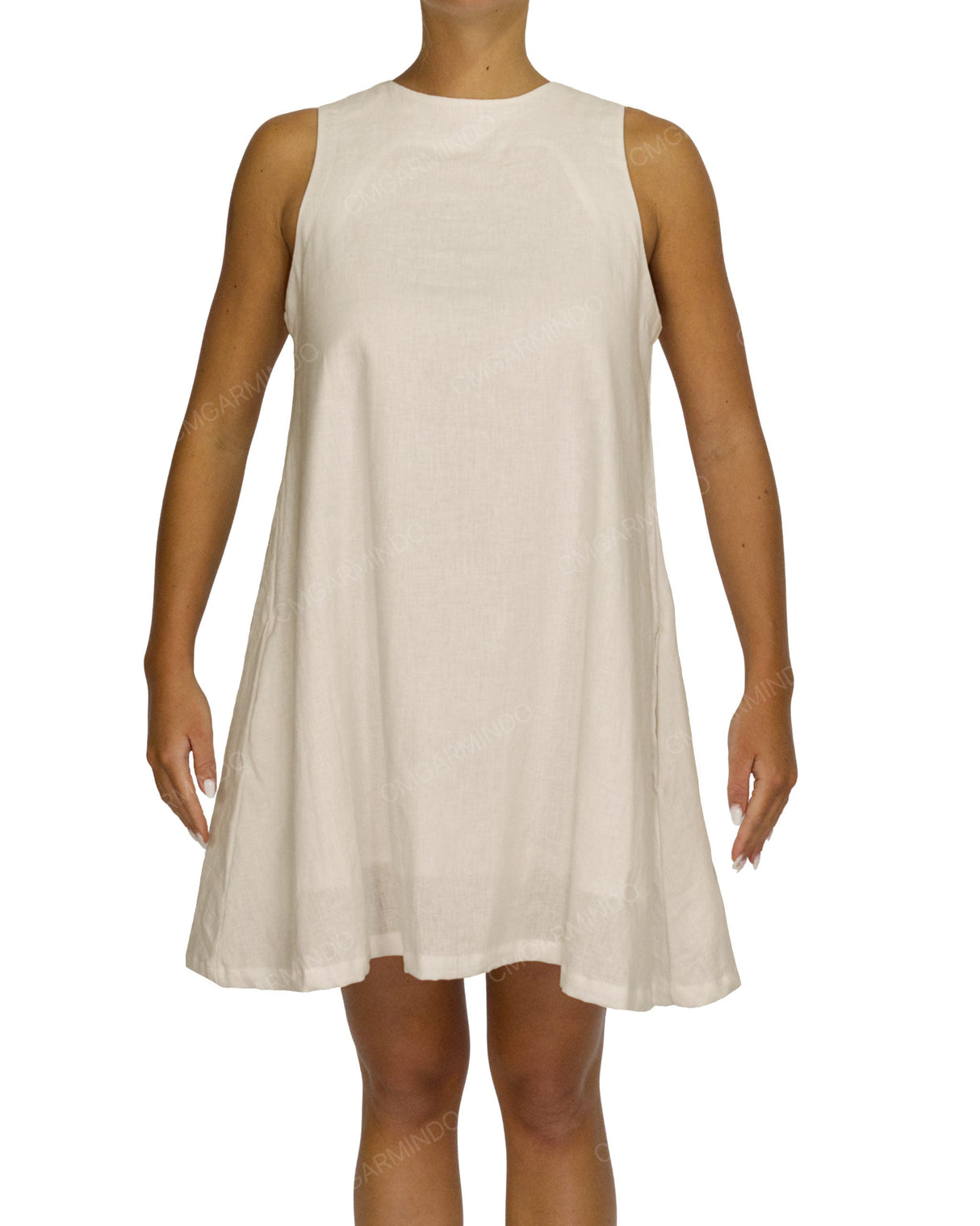 Sleeveless A-Line Mini Dress