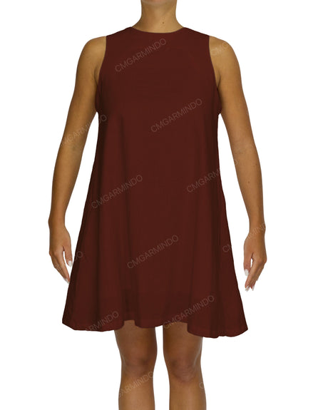 Sleeveless A-Line Mini Dress
