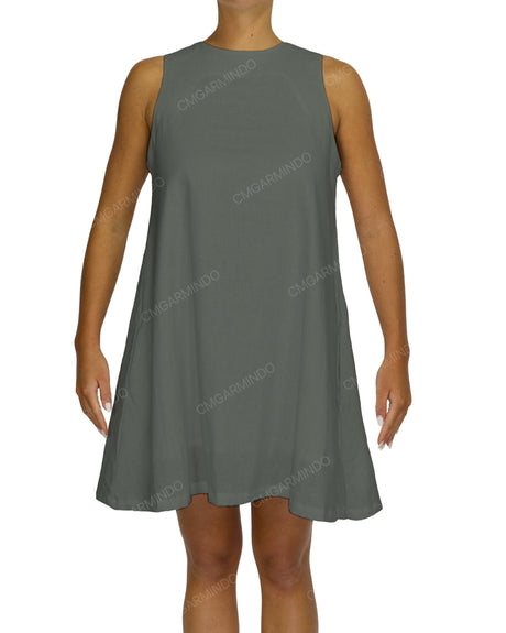 Sleeveless A-Line Mini Dress