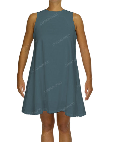 Sleeveless A-Line Mini Dress