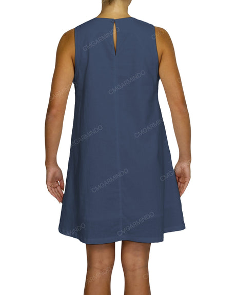 Sleeveless A-Line Mini Dress