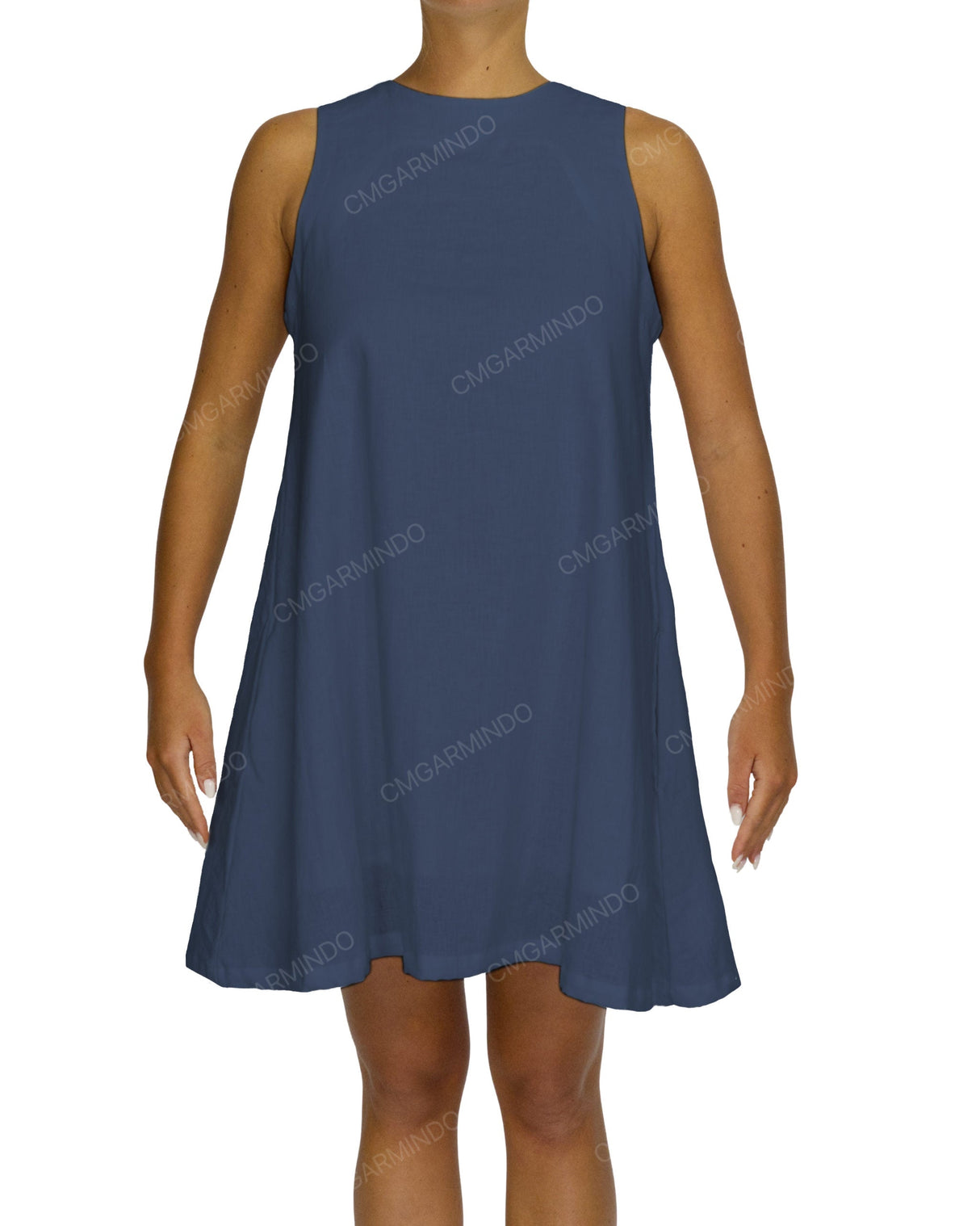 Sleeveless A-Line Mini Dress