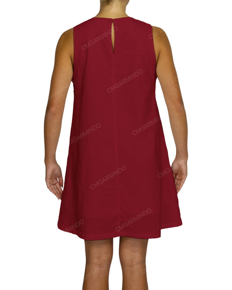 Sleeveless A-Line Mini Dress