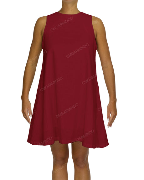 Sleeveless A-Line Mini Dress