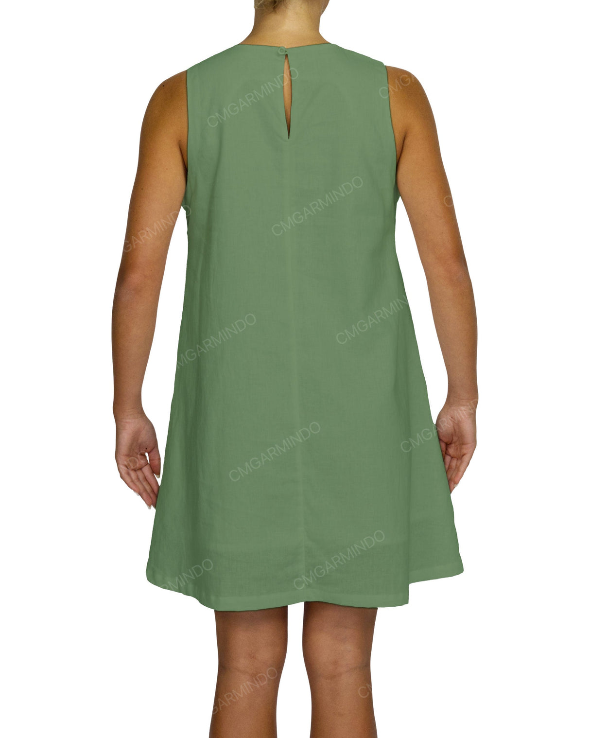 Sleeveless A-Line Mini Dress