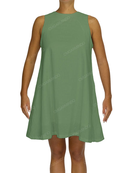 Sleeveless A-Line Mini Dress