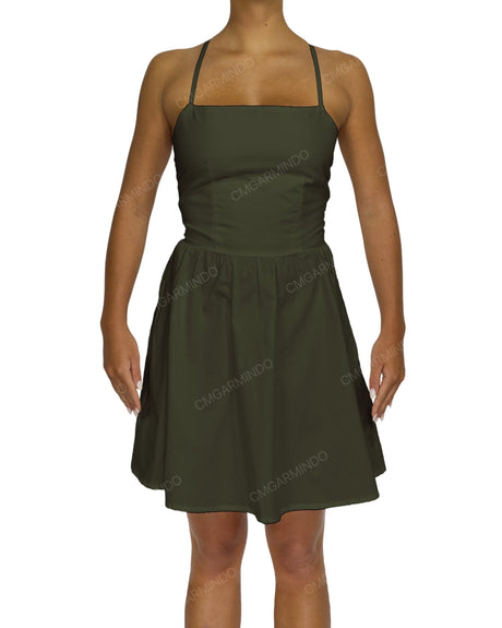 Criss Cross Back Mini Dress