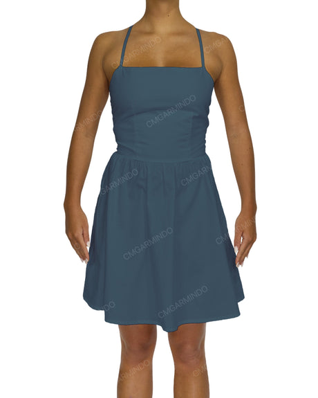 Criss Cross Back Mini Dress