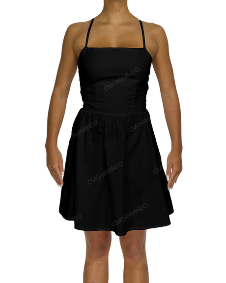Criss Cross Back Mini Dress