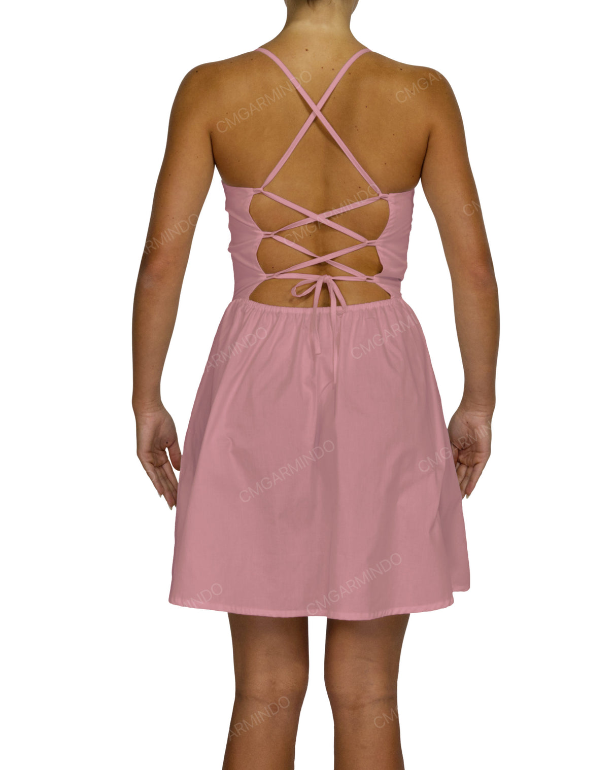 Criss Cross Back Mini Dress
