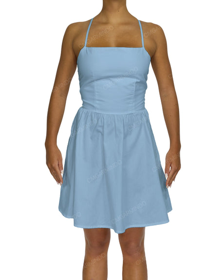 Criss Cross Back Mini Dress
