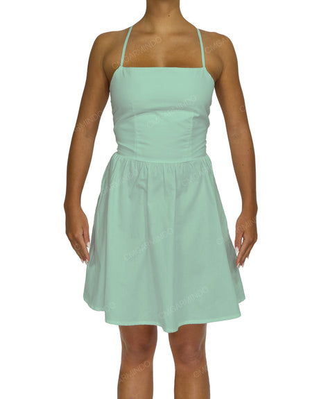 Criss Cross Back Mini Dress