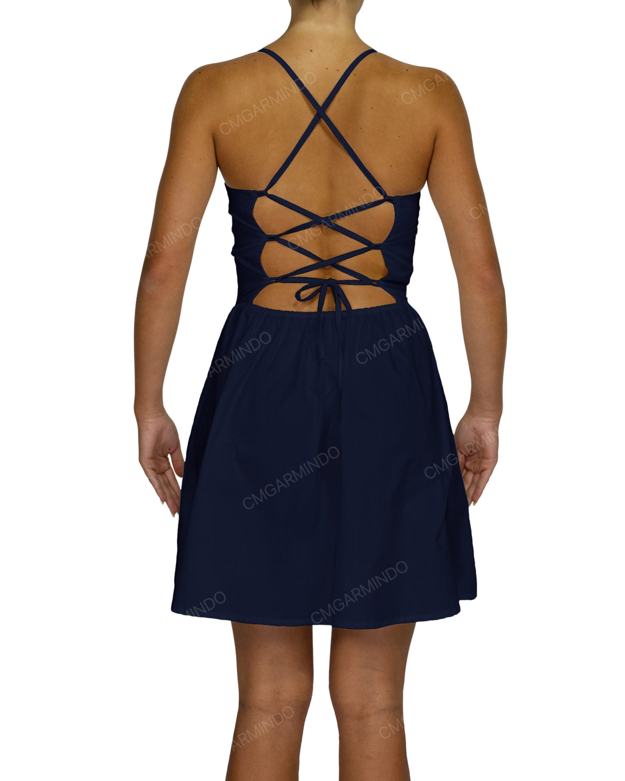 Criss Cross Back Mini Dress