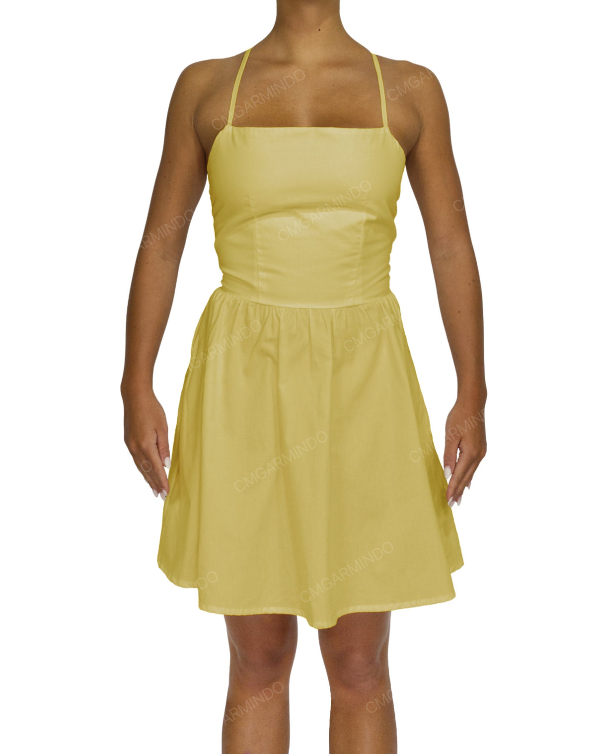 Criss Cross Back Mini Dress
