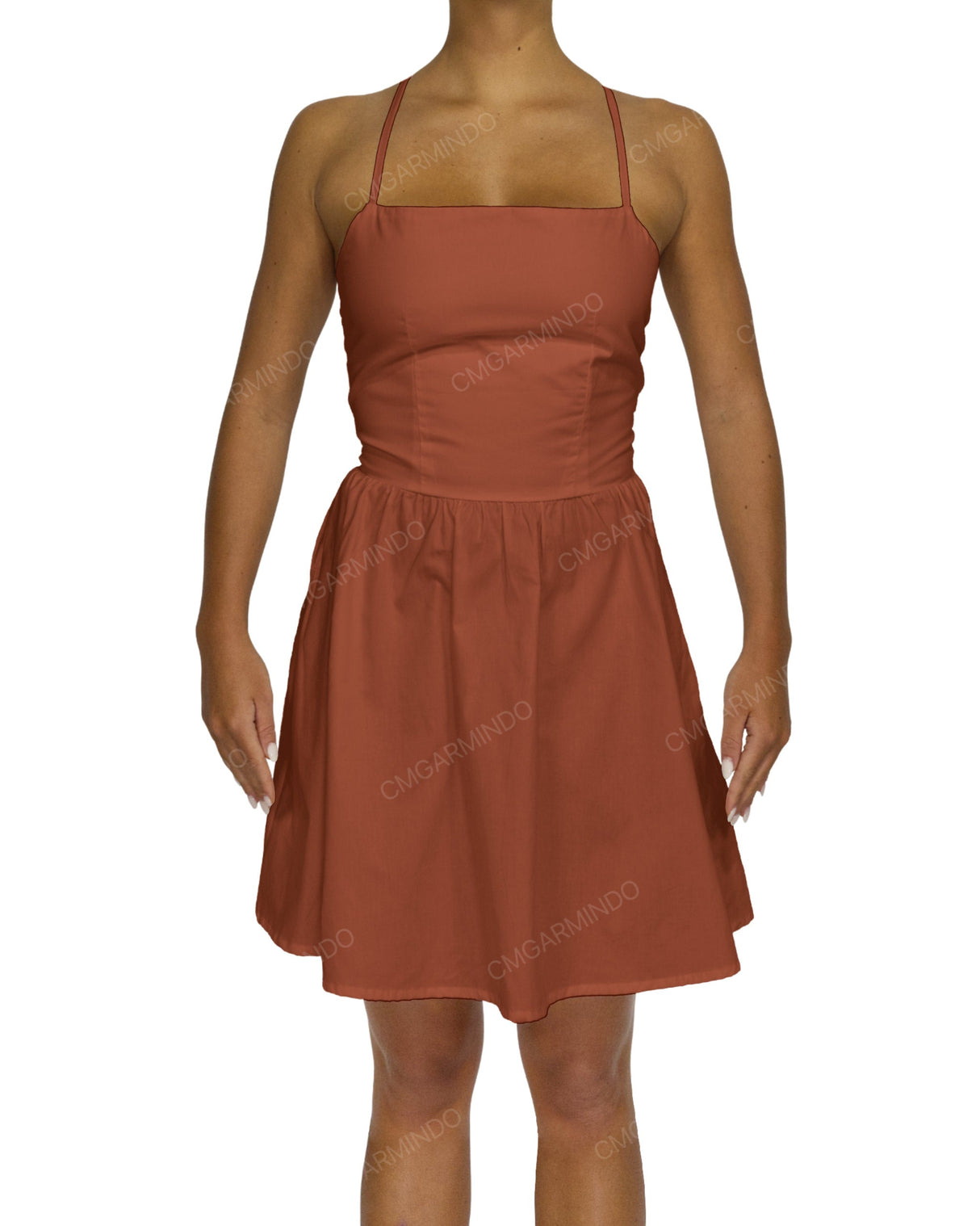 Criss Cross Back Mini Dress