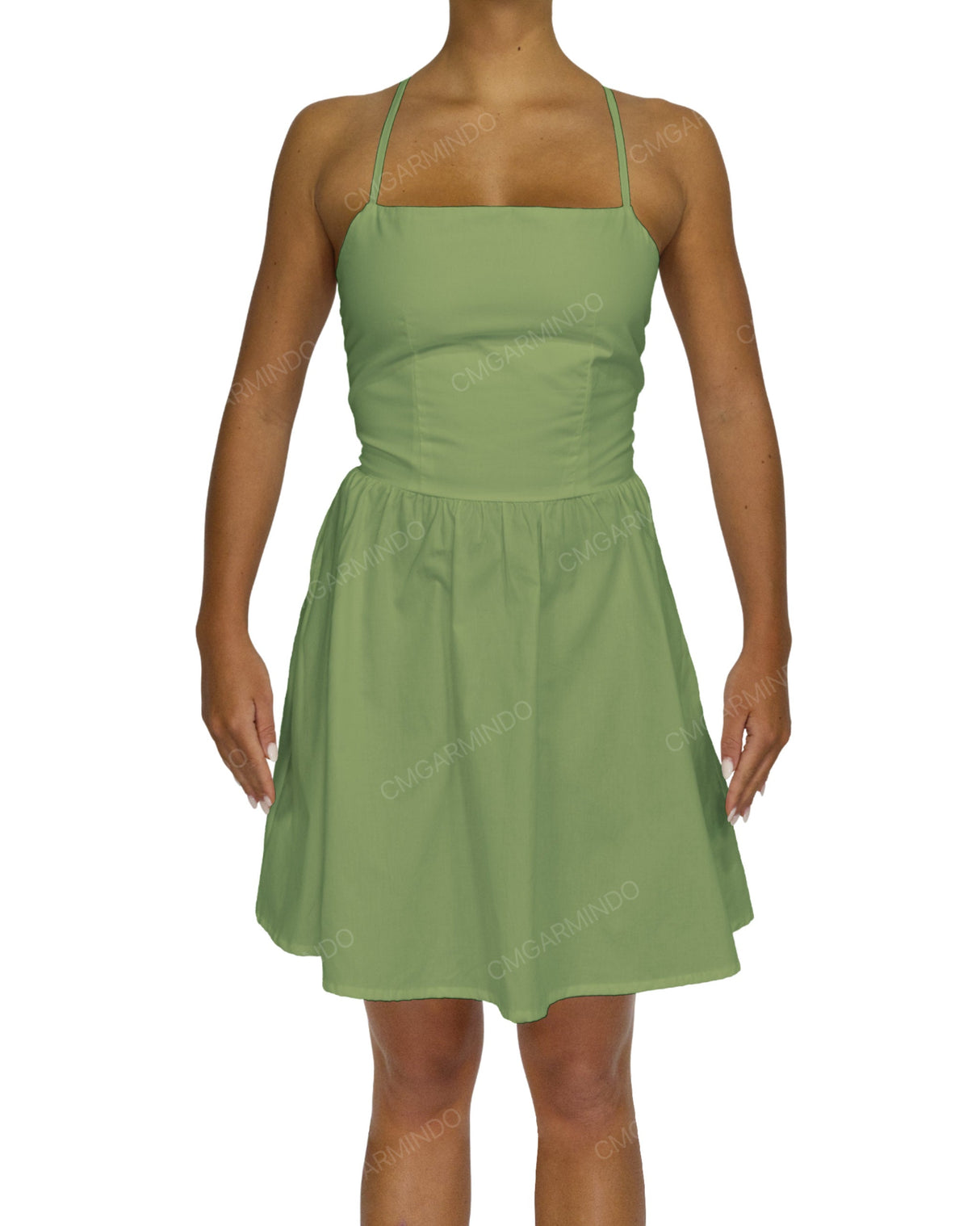 Criss Cross Back Mini Dress