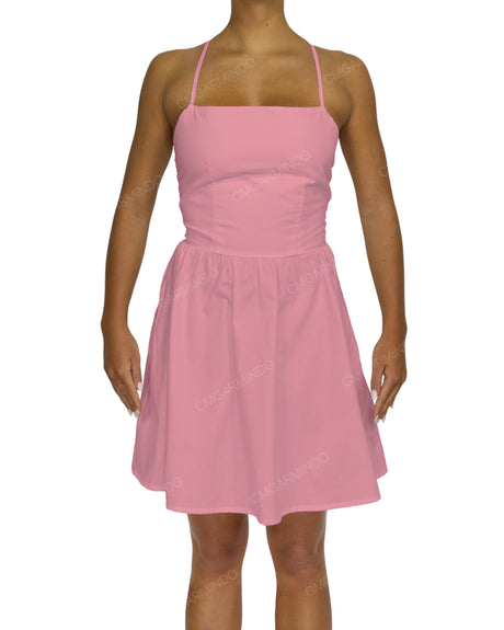 Criss Cross Back Mini Dress