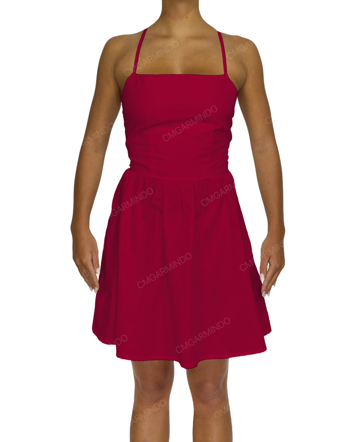 Criss Cross Back Mini Dress