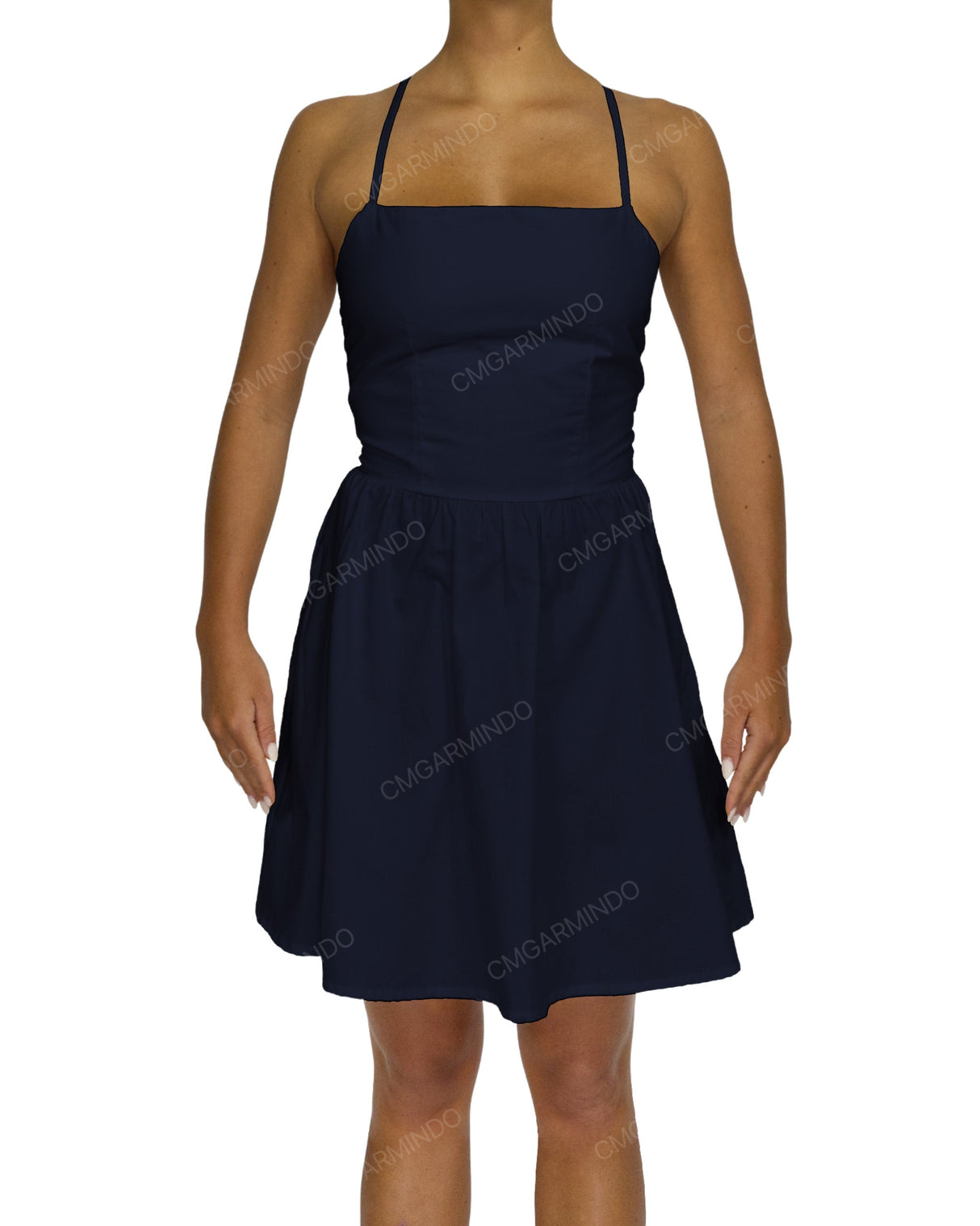 Criss Cross Back Mini Dress