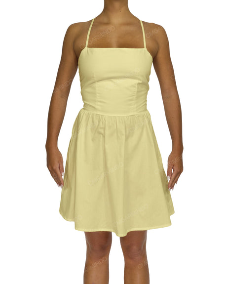 Criss Cross Back Mini Dress