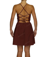Criss Cross Back Mini Dress