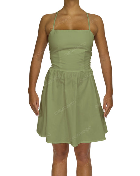 Criss Cross Back Mini Dress