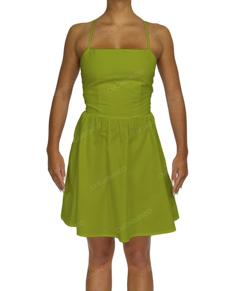 Criss Cross Back Mini Dress