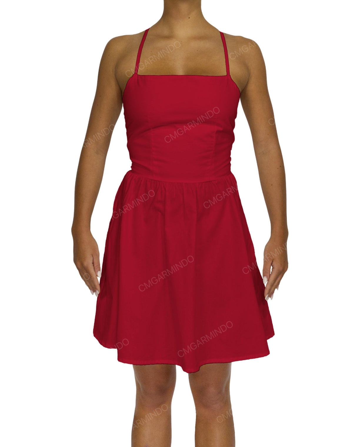 Criss Cross Back Mini Dress
