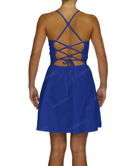 Criss Cross Back Mini Dress