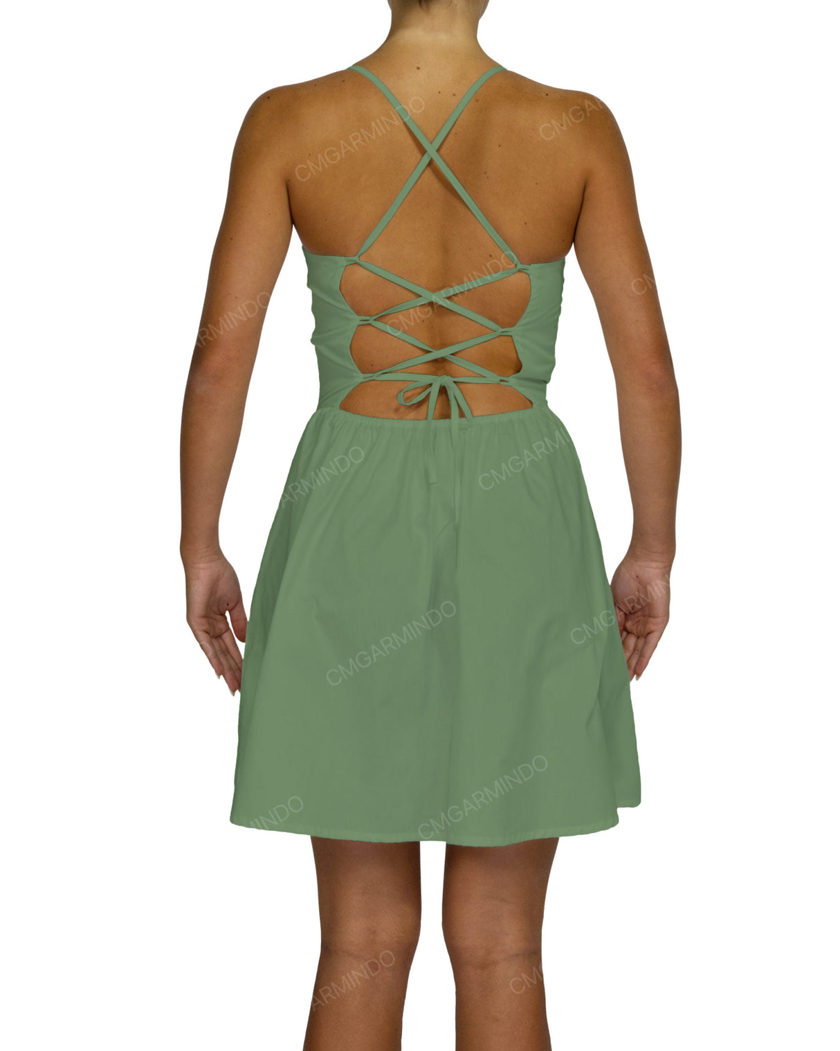 Criss Cross Back Mini Dress