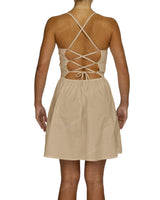 Criss Cross Back Mini Dress
