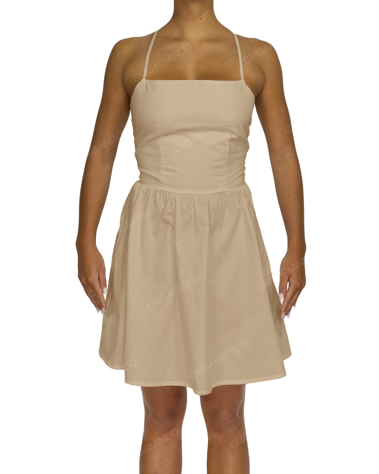 Criss Cross Back Mini Dress
