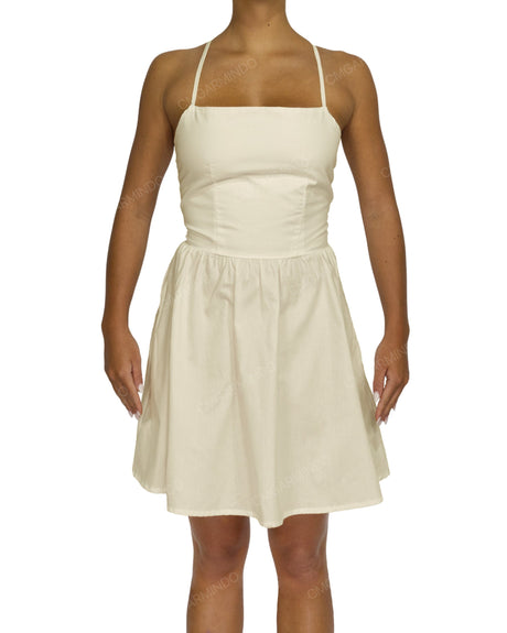 Criss Cross Back Mini Dress