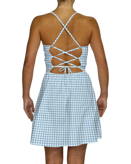 Criss Cross Back Mini Dress