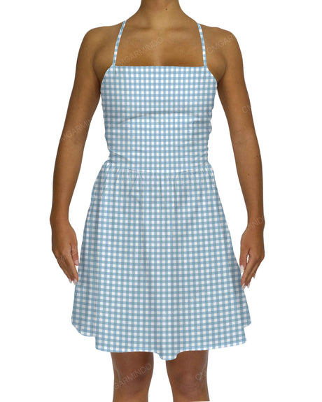 Criss Cross Back Mini Dress
