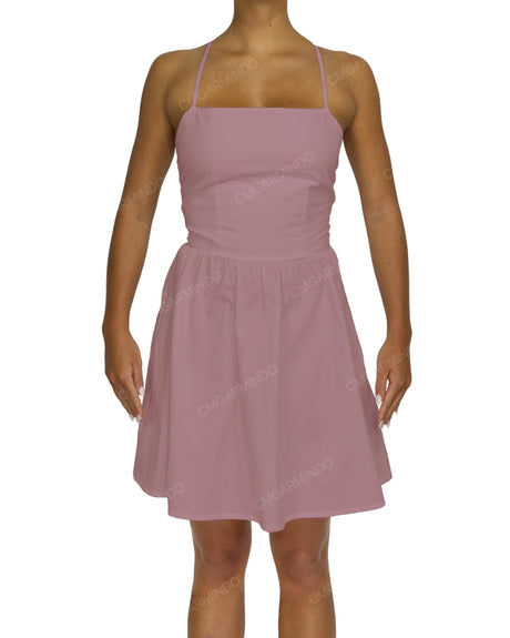 Criss Cross Back Mini Dress