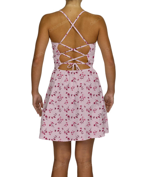 Criss Cross Back Mini Dress