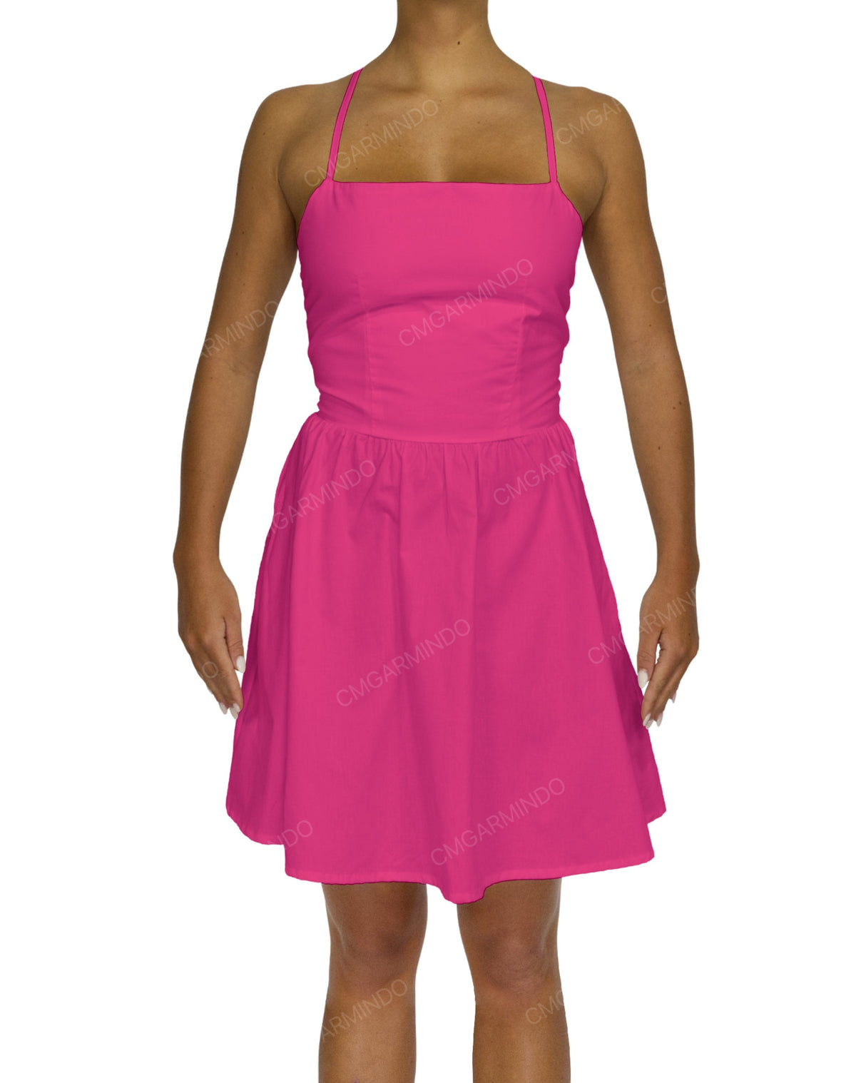 Criss Cross Back Mini Dress