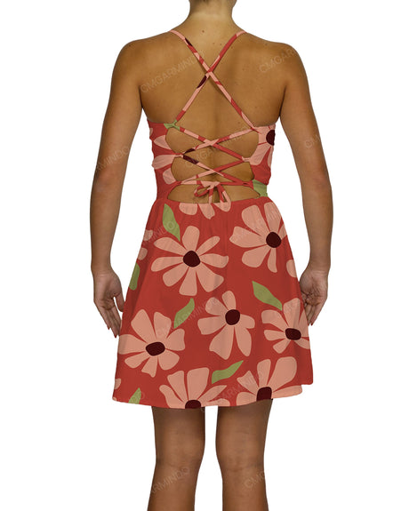 Criss Cross Back Mini Dress