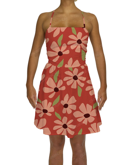 Criss Cross Back Mini Dress