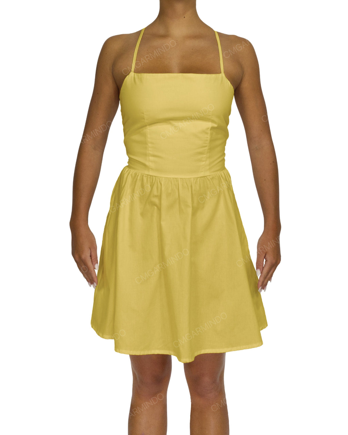 Criss Cross Back Mini Dress