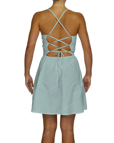 Criss Cross Back Mini Dress