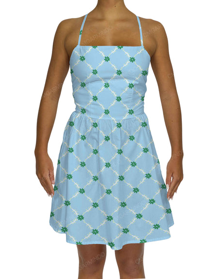 Criss Cross Back Mini Dress