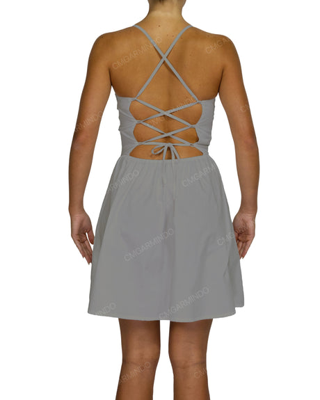 Criss Cross Back Mini Dress